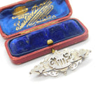 Victorian Sterling Silver Queen Victoria Memorial Brooch Antique 1901 Birmingham