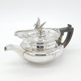 Georgian Sterling Silver Teapot Stork Finial & Goblin Handle 1806 London Antique