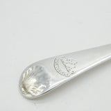 George II Sterling Silver Heraldic Crested Cheese Slice Antique 1759 London
