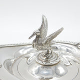 Georgian Sterling Silver Teapot Stork Finial & Goblin Handle 1806 London Antique