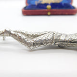 Georgian Revival Sterling Silver Novelty Circus Harlequin Sugar Scissors 1971