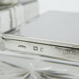 Edwardian Sterling Silver Combination Desk Stamp with Pocket Watch Holder 1906 Birmingham