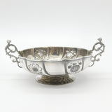 Edwardian Sterling Silver Art Nouveau Dish with Acanthus & Maiden 1902 London