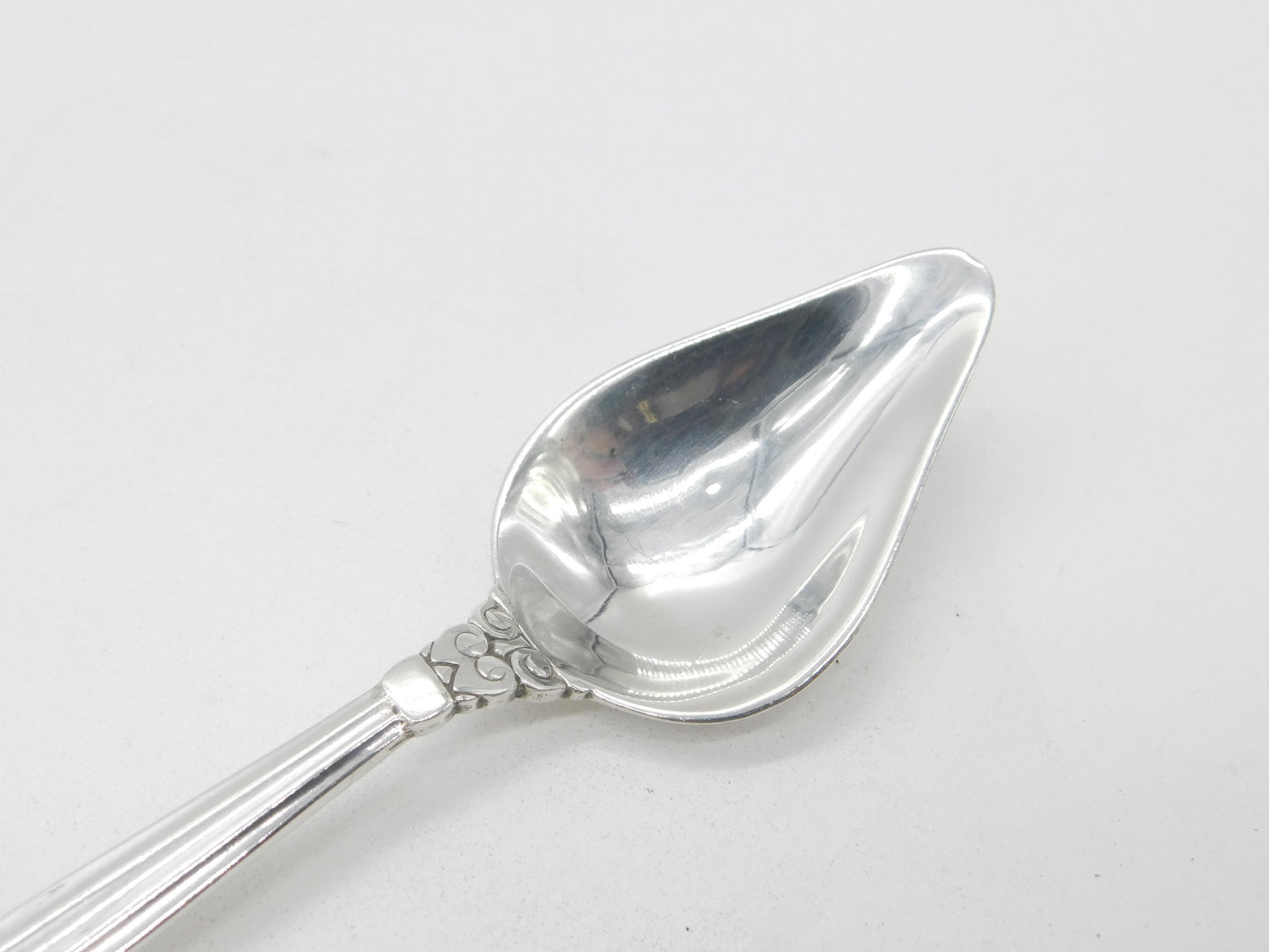 Georg Jensen Danish Sterling Silver Acorn Pattern Grapefruit Spoon Antique