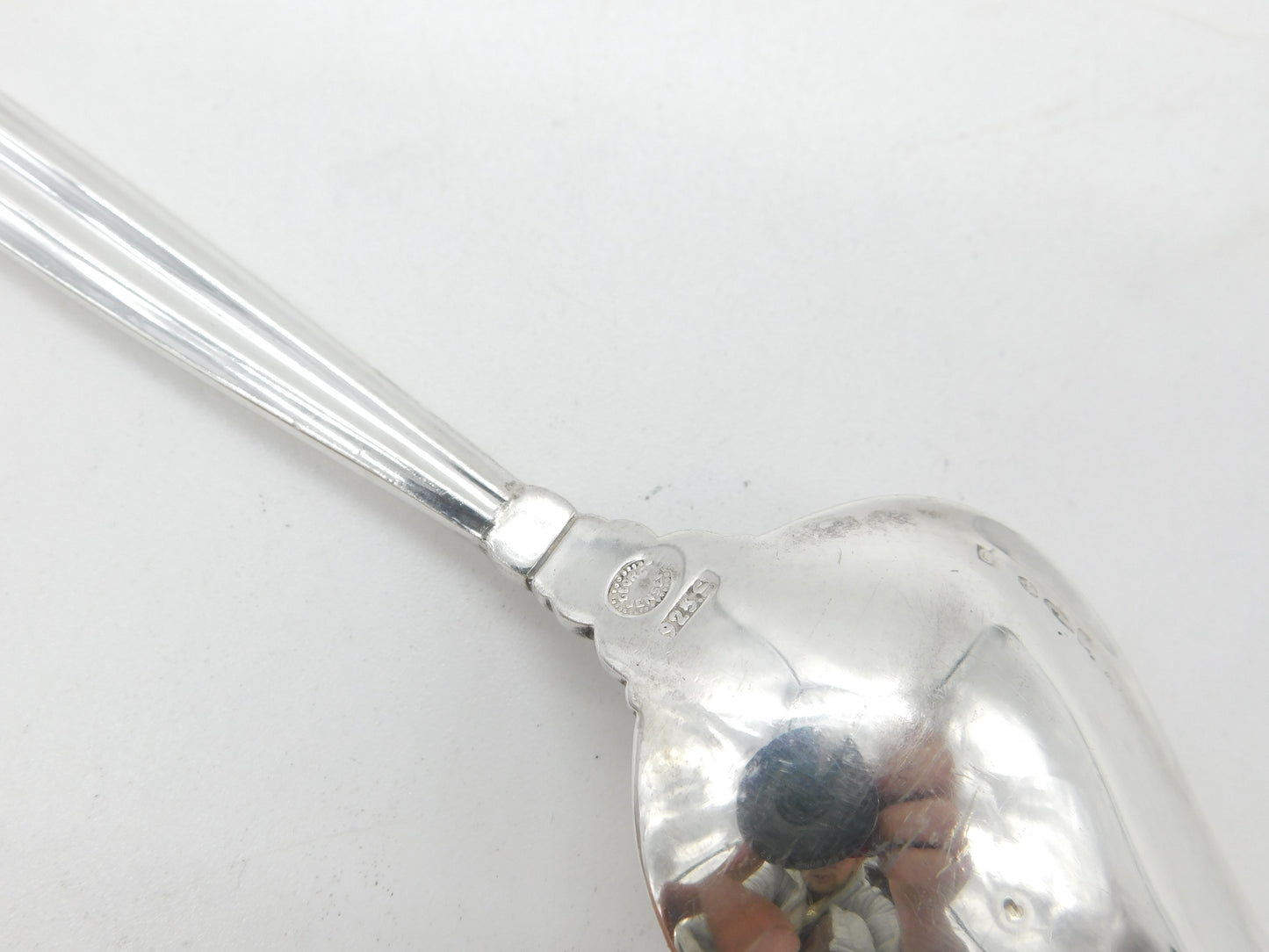 Georg Jensen Danish Sterling Silver Acorn Pattern Grapefruit Spoon Antique