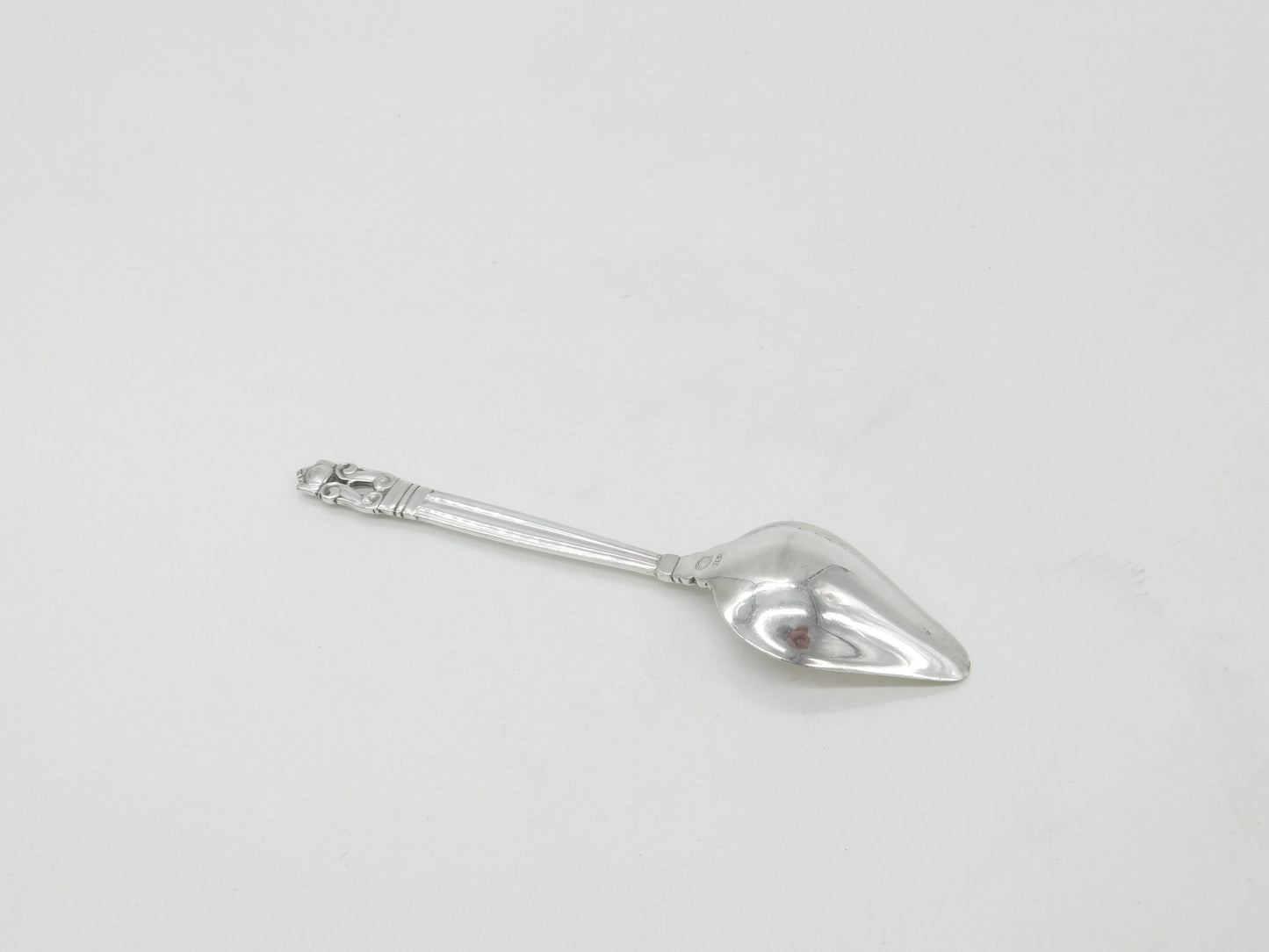 Georg Jensen Danish Sterling Silver Acorn Pattern Grapefruit Spoon Antique