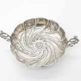 Edwardian Sterling Silver Art Nouveau Dish with Acanthus & Maiden 1902 London
