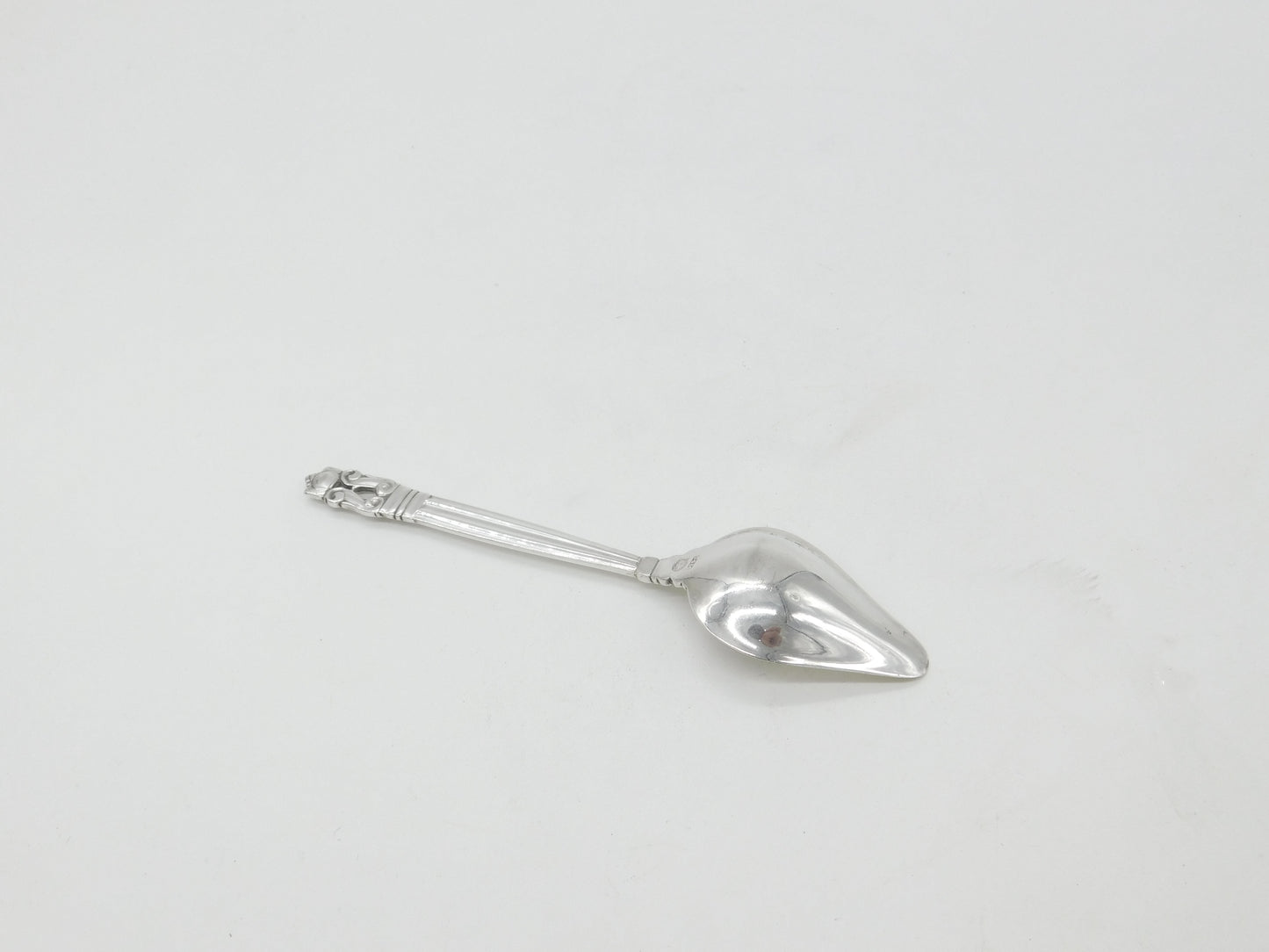 Georg Jensen Danish Sterling Silver Acorn Pattern Grapefruit Spoon Antique