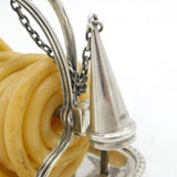 Edwardian Sterling Silver Wax Jack & Tray Antique 1910 London