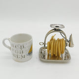 Edwardian Sterling Silver Wax Jack & Tray Antique 1910 London