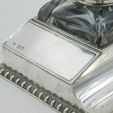 Edwardian Sterling Silver Combination Desk Stand Antique 1902 London