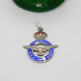 Charles Horner Sterling Silver Enamel RAF Sweetheart Pendant Antique c1940