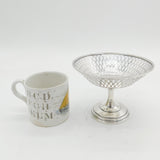 Asprey Sterling Silver Pedestal Tazza Dish Antique 1933 Birmingham Art Deco