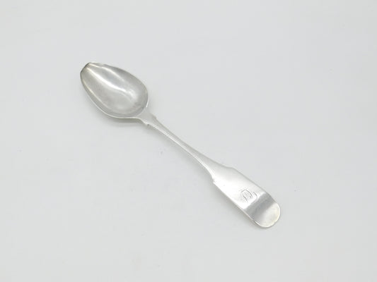 Georgian Irish Sterling Silver Fiddle Pattern Serving Spoon 1808 Dublin W. Peter