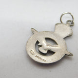 Charles Horner Sterling Silver Enamel RAF Sweetheart Pendant Antique c1940