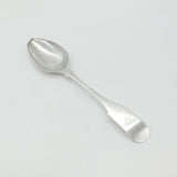 Georgian Irish Sterling Silver Fiddle Pattern Serving Spoon 1808 Dublin W. Peter