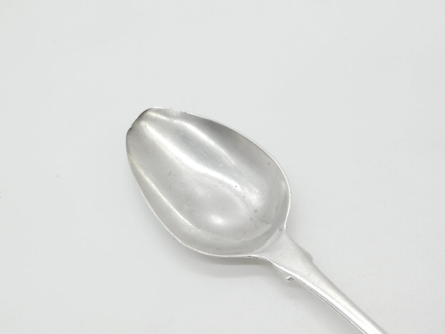 Georgian Irish Sterling Silver Fiddle Pattern Serving Spoon 1808 Dublin W. Peter