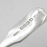 Georgian Irish Sterling Silver Fiddle Pattern Serving Spoon 1808 Dublin W. Peter