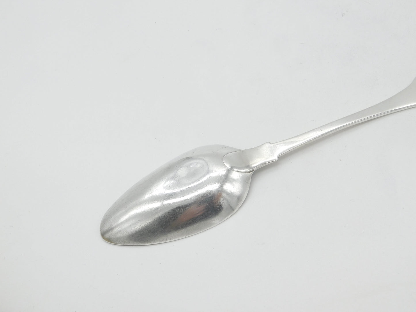 Georgian Irish Sterling Silver Fiddle Pattern Serving Spoon 1808 Dublin W. Peter