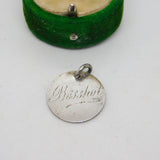 Victorian Sterling Silver 'Bosshot' Love Token Charm Pendant Antique c1890