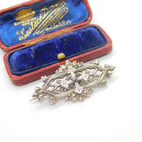 Georgian Sterling Silver Cross Form Religious Brooch Antique c1820 Early