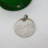 Victorian Sterling Silver 'Bosshot' Love Token Charm Pendant Antique c1890