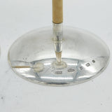 Shona Marsh Studio Sterling Silver & Wooden Candlesticks Vintage Birmingham