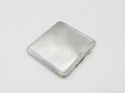 Sterling Silver Engine Turned Cigarette Case with Buckle Detail 1930 Chester
