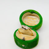 Victorian 18ct Gold & Platinum Set Diamond Crossover Band Ring Antique c1890
