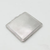 Sterling Silver Engine Turned Cigarette Case with Buckle Detail 1930 Chester