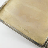 Sterling Silver Engine Turned Cigarette Case with Buckle Detail 1930 Chester