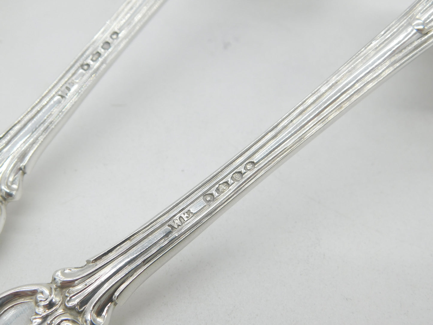 Set of Victorian Sterling Silver Crested Soup Ladle Spoons 1842 London Antique