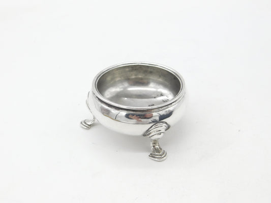 George II Sterling Silver Minimal Salt Cellar 1749 London Antique