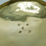 Scottish George IV Sterling Silver Cut Glass Trinket Pot Antique 1830 Edinburgh