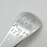 Queen Anne Britannia Standard Silver Tablespoon Antique 1712 London A. Archer