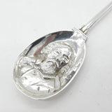Victorian Sterling Silver Garibaldi Bowl Religious Cross Spoon 1891 London