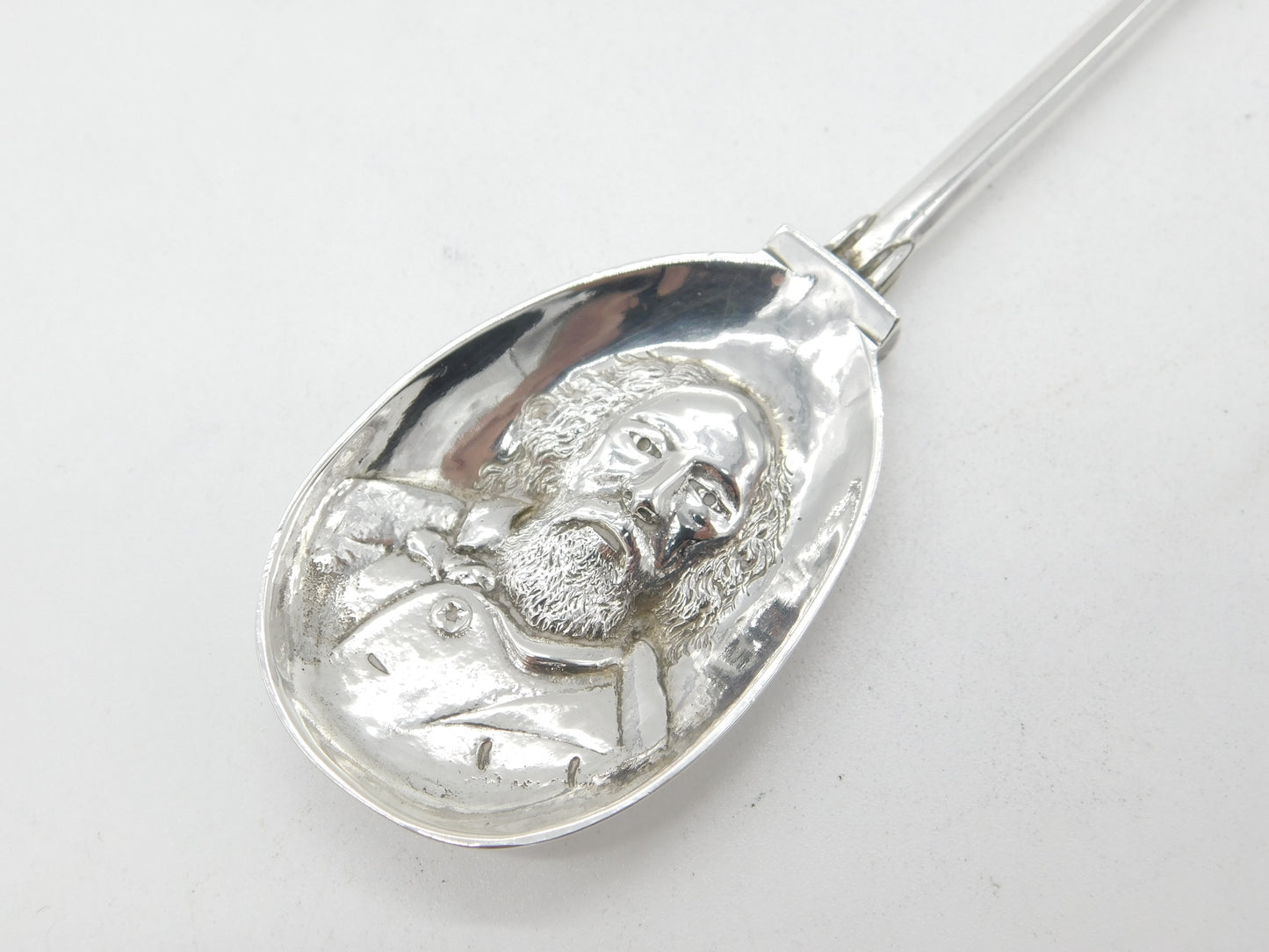 Victorian Sterling Silver Garibaldi Bowl Religious Cross Spoon 1891 London