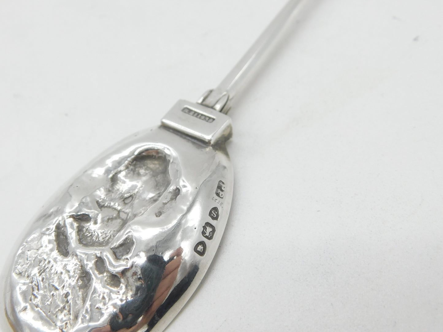 Victorian Sterling Silver Garibaldi Bowl Religious Cross Spoon 1891 London