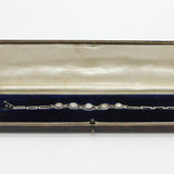 George III 9ct Gold & Silver Graduating Old-Cut Diamond Bracelet Antique c1790