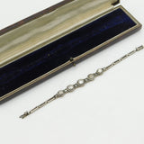 George III 9ct Gold & Silver Graduating Old-Cut Diamond Bracelet Antique c1790