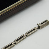 George III 9ct Gold & Silver Graduating Old-Cut Diamond Bracelet Antique c1790