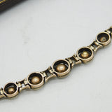 George III 9ct Gold & Silver Graduating Old-Cut Diamond Bracelet Antique c1790