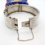 Aesthetic Movement Sterling Silver Ivy Leaf Pattern Bangle 1885 Birmingham