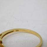 10ct Yellow Gold Cabochon Cut 0.4ct Star Ruby Solitaire Ring Vintage c1990