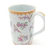 Chinese Export Armorial Crested Pate-de-Sur Famille Rose Mug Antique Georgian c1780