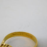 Edwardian 18ct Yellow Gold, Ruby & Diamond Floral Dress Ring Antique 1910 Chester