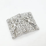 Victorian Sterling Silver Daisy Flower & Cherub Nurses Buckle 1897 Chester