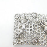 Victorian Sterling Silver Daisy Flower & Cherub Nurses Buckle 1897 Chester