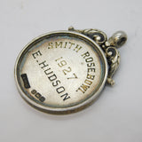 Art Deco Sterling Silver Racing Pigeon Sporting Fob Medal Antique Birmingham