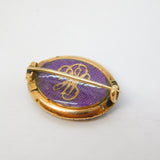 George III 9ct Gold, Sapphire & Seed Pearl Mourning Brooch Antique c1810